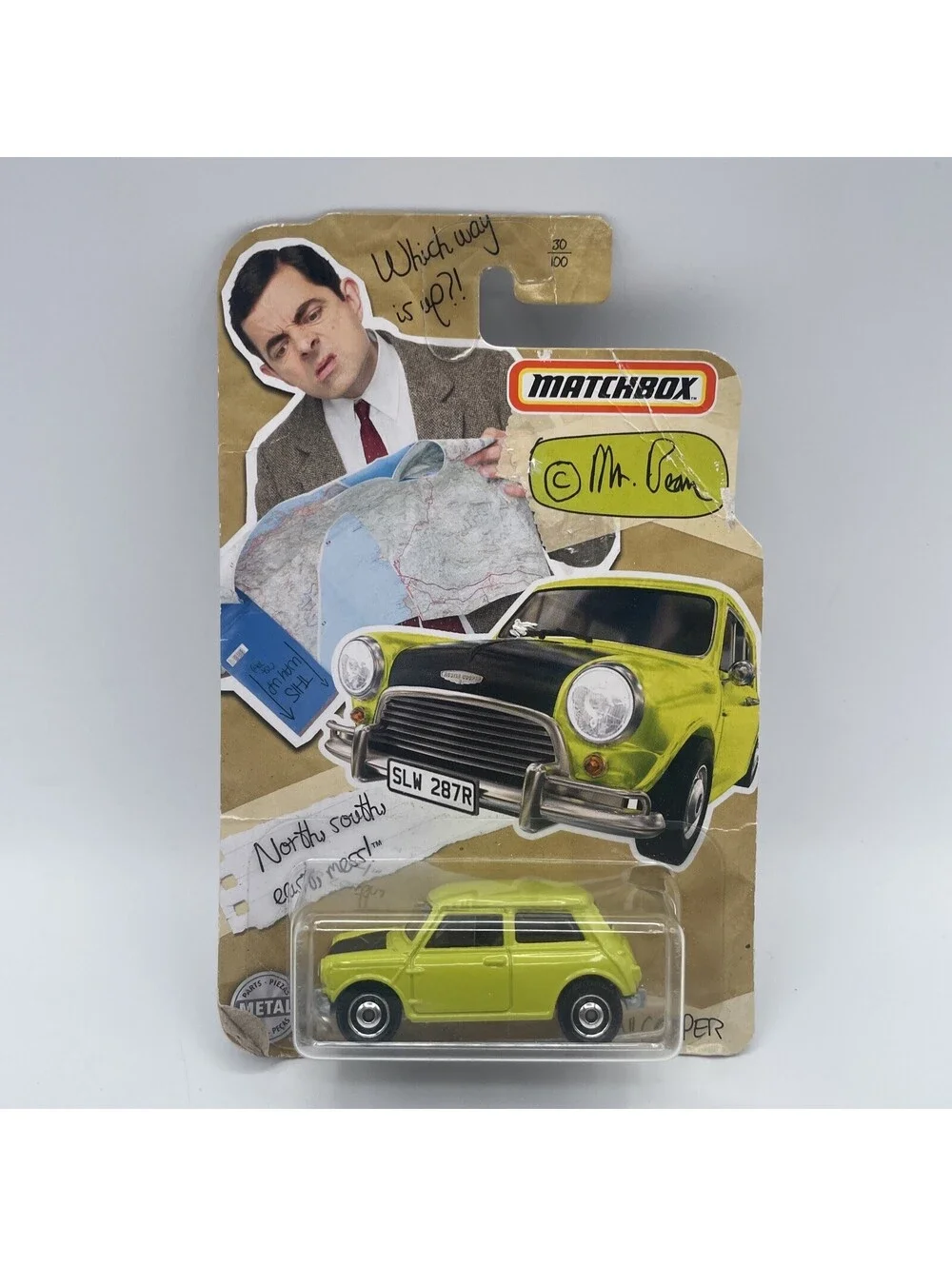 Matchbox 2020 Mr Bean 30th Anniversary Special Mini Cooper Lime! Collector Item!